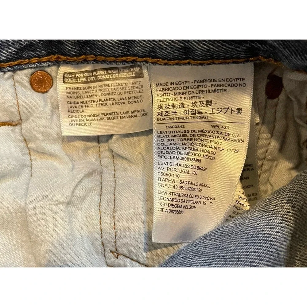 Levi's jean pants blue 501 men's size‎ W36 L30